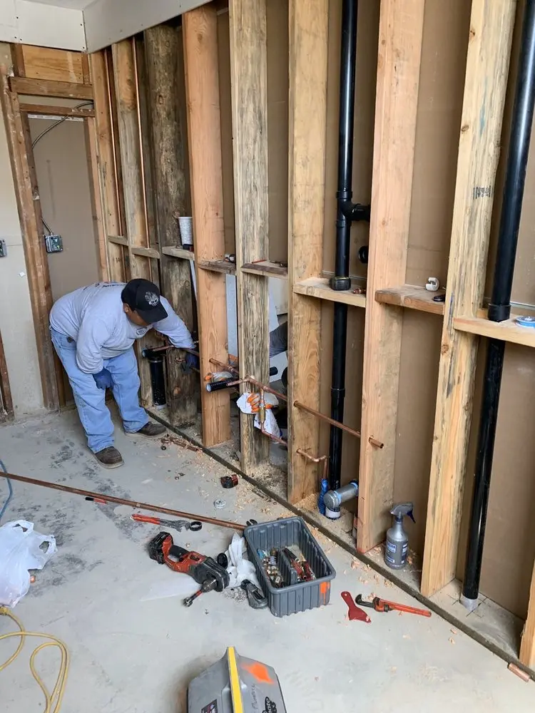 Commercial rough-in plumbing for Commercial Plumbing in Woodside